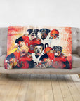 'Cincinnati Doggos' Personalized 5 Pet Blanket