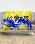 'Los Angeles Doggos' Personalized 3 Pet Blanket