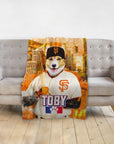 Manta personalizada para mascotas de los San Francisco Giants