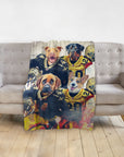 'New Orleans Doggos' Personalized 4 Pet Blanket