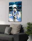 'Brighton Doggos Football' Personalized Pet Canvas