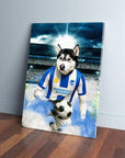 'Brighton Doggos Football' Personalized Pet Canvas