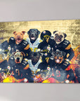 Lienzo personalizado para 6 mascotas 'Pittsburgh Doggos'