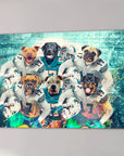 Lienzo personalizado para 6 mascotas 'Miami Doggos'