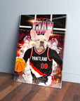 Lienzo personalizado para mascotas 'Pawtland Trail Blazers'