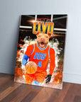 'Okc Thunders Doggos' Personalized Pet Canvas