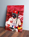 Lienzo personalizado para mascotas 'Washington Nationpaws'