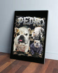 90's Bootleg (Horrorcore) Personalized Pet Canvas