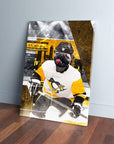 Lienzo personalizado para mascotas "Pittsburgh Doggos Hockey"