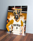 Lienzo personalizado para mascotas 'Paw Orleans Pelicans'