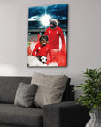 'Nottingham Forest Doggos Football' Personalized 2 Pet Canvas