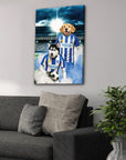 'Brighton Doggos Football' Personalized 2 Pet Canvas