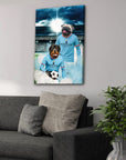 'Manchester City Doggos Football' Personalized 2 Pet Canvas