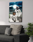 'Fulham Doggos Football' Personalized 2 Pet Canvas