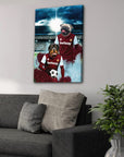 'West Ham United Doggos Football' Personalized 2 Pet Canvas