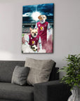 'Burnley Doggos Football' Personalized 2 Pet Canvas