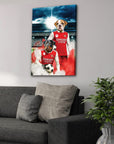 'Arsenal Doggos Football' Personalized 2 Pet Canvas