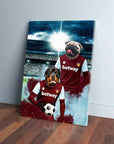 'West Ham United Doggos Football' Personalized 2 Pet Canvas