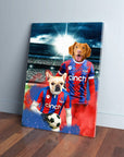 'Crystal Palace Doggos Football' Personalized 2 Pet Canvas