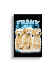 90's Bootleg (Electric Blue) Personalized Pet Canvas