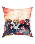 Cojín personalizado para 3 mascotas "Cleveland Doggos"