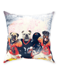 Cojín personalizado para 3 mascotas "Denver Doggos"
