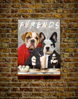 Mini retrato personalizado de dos mascotas 'Furends'