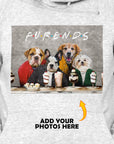 Sudadera con capucha personalizada para 4 mascotas 'Furends'