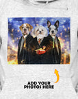 Sudadera con capucha personalizada para 3 mascotas 'Harry Doggers'