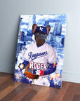 Lienzo personalizado para mascotas "Kansas City Doggo Royals"