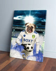 'Leeds United Doggos Football' Personalized Pet Canvas
