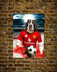 'Manchester Doggos Football' Personalized Dog Poster