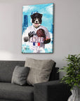 'Miami Doggo Marlins' Personalized Pet Canvas