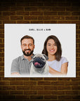 Mini retrato personalizado de humanos y mascotas