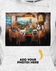 Sudadera con capucha personalizada para 6 mascotas 'Poker Players'