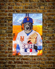 Póster personalizado para mascotas "New York Mets Doggos"