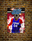 'LA Clippaws' Personalized Dog Poster