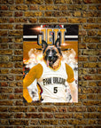 'Paw Orleans Pelicans' Personalized Dog Poster