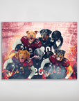 Póster personalizado para 5 mascotas "Atlanta Doggos"