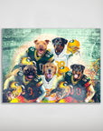 Póster personalizado de 5 mascotas "Green Bay Doggos"