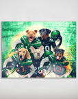 Póster personalizado de 5 mascotas 'New York Jet-Doggos'