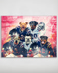 Póster Personalizado para 5 mascotas 'New England Doggos'