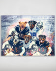 Póster personalizado de 5 mascotas "Dallas Doggos"