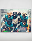 Póster personalizado para 6 mascotas "Jacksonville Doggos"