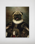 Mini retrato de mascota personalizado 'William Dogspeare'