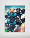 Póster personalizado para 4 mascotas "Jacksonville Doggos"