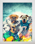 'Miami Doggos' Personalized 2 Pet Poster