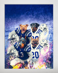 Póster personalizado para 4 mascotas "Indianapolis Doggos"