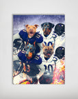 Póster personalizado para 4 mascotas "Baltimore Doggos"