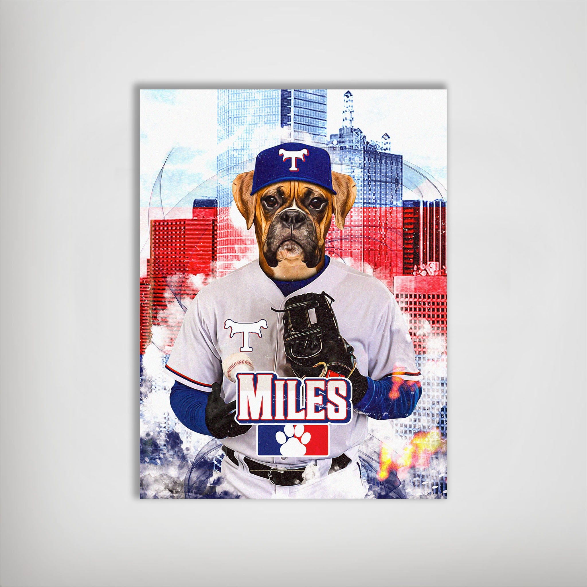 &#39;Texpaws Rangers&#39; Personalized Pet Poster